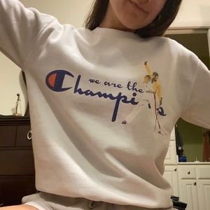 Freddie Mercury/ QUEEN “we are the Champions” sweatshirt